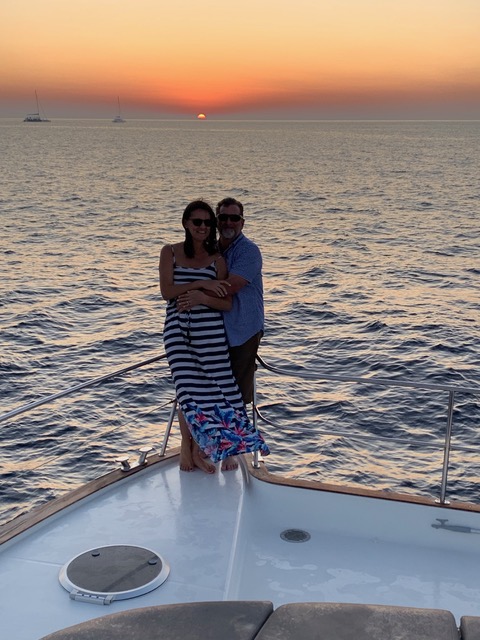 Romantic Sunset Cruise in Greece
