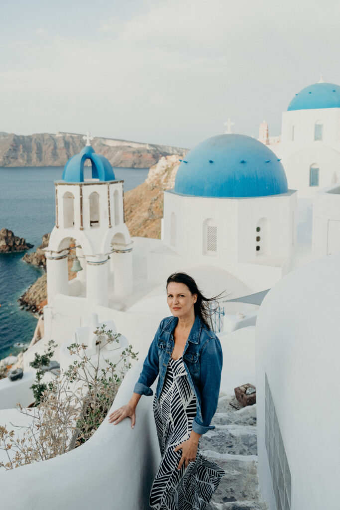 Blue Dome Church Santorini, Plan a Trip to Greece, How to Island Hop in Greece